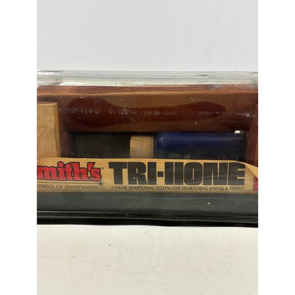 Vintage SMITH’S Tri-Hone Three Stone Knife Sharpening System in Original Box - Picture 7 of 7